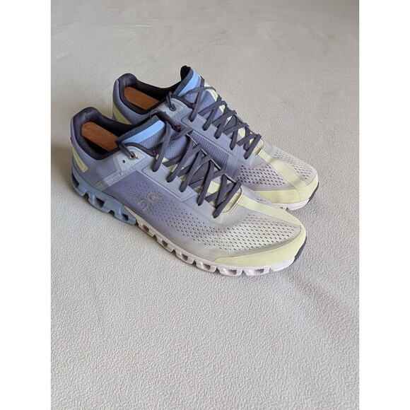 On Cloudflow 3.0 Womens Size 10 Blue Yellow Athletic Running Shoes Sneakers